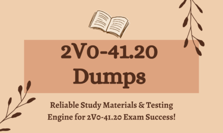 (2V0-41.20 Dumps) For Professional VMware NSX-T Data Center Exam