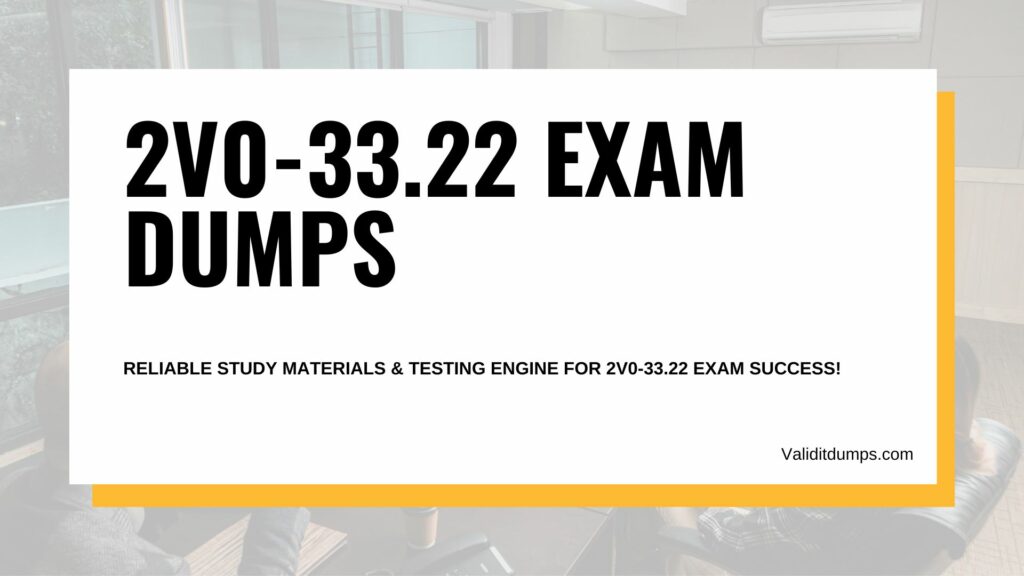 2V0-33.22 Exam Dumps