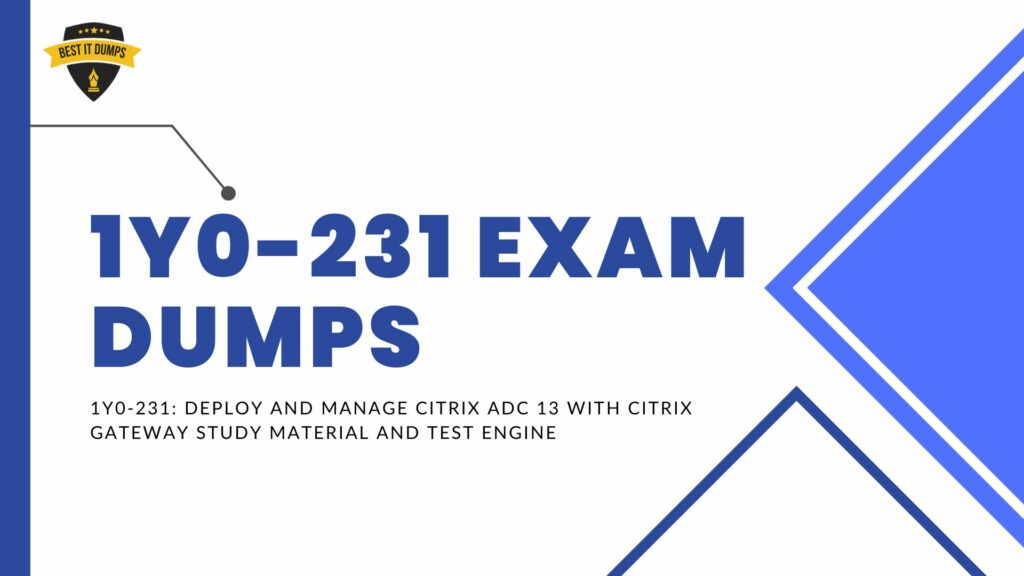 1Y0-231 Exam Dumps