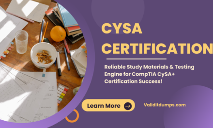 Mastering Cybersecurity: CYSA Certification Demystified